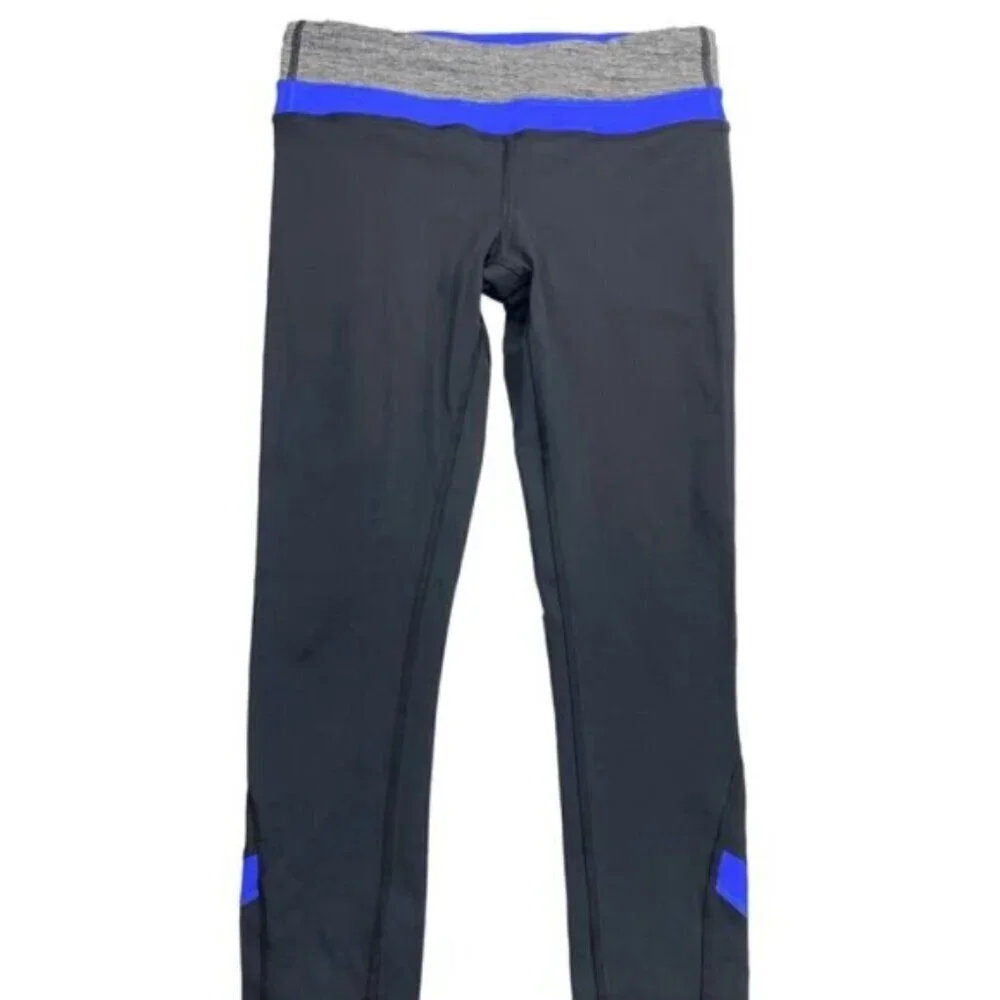 Lululemon Run Inspire Crop II 6 Blue Gray - Picture 2 of 7